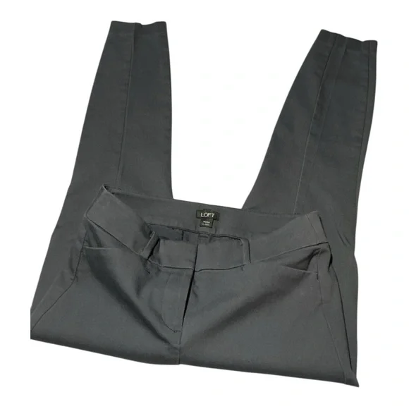 LOFT Marisa Gray Dress Pants Size 4 (28x27) - Picture 1 of 6